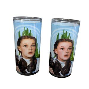 Wizard Of Oz Dorothy‎ & Toto Glasses - 5.5" Tall - "Not In Kansas Anymore"
